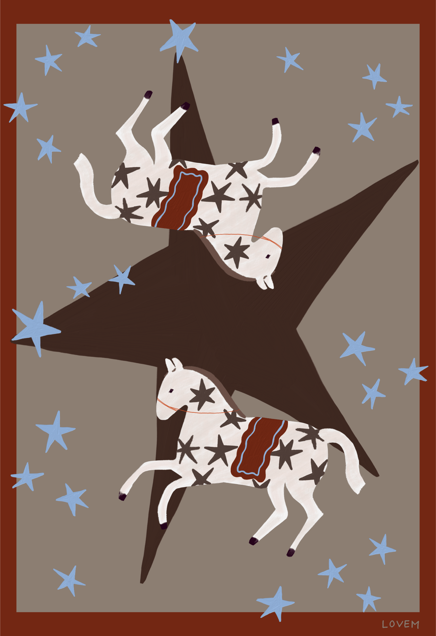 DANCING HORSES Tischtuch - LOVEM - Tischtuch