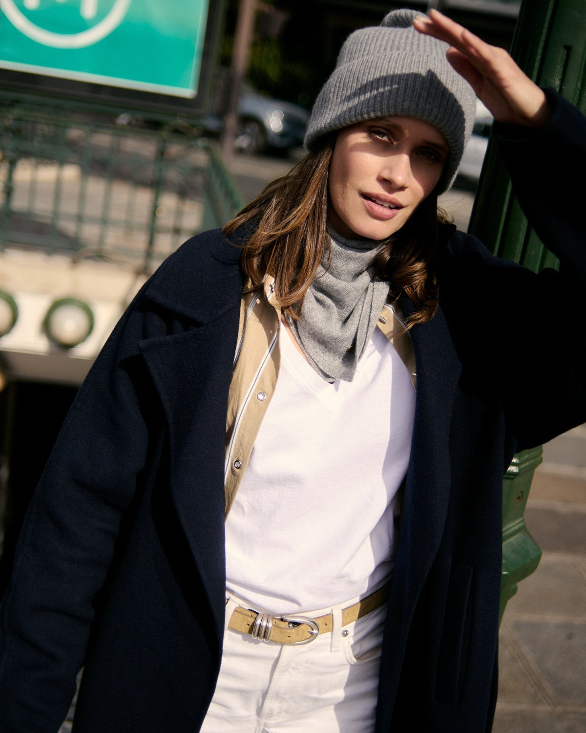 MINI SCARF - grau - LOVEM - Cashmere > Mini Scarf