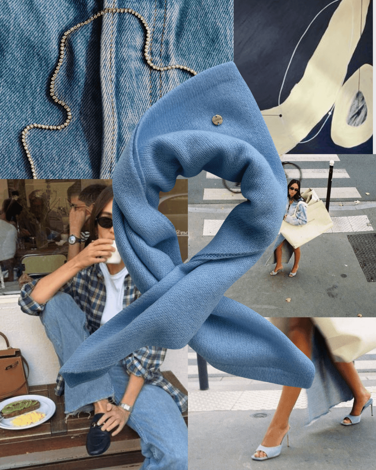 MINI SCARF - hellblau - LOVEM - Cashmere > Mini Scarf
