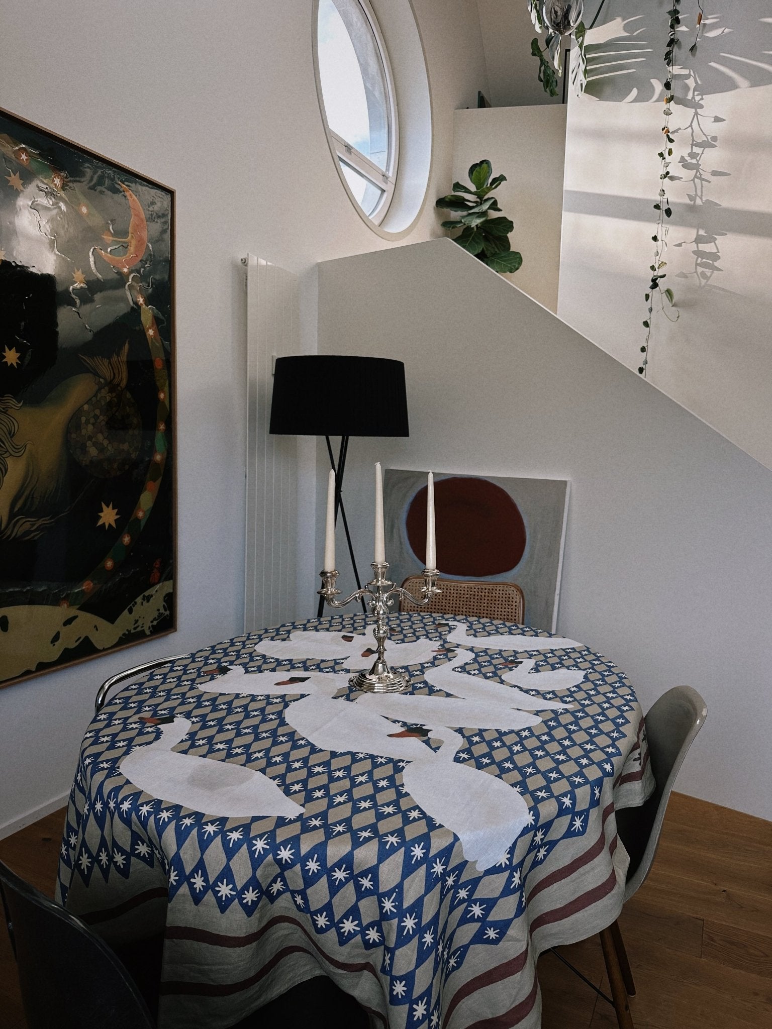 SWANS AND STARS Tischtuch - LOVEM - Tischtuch