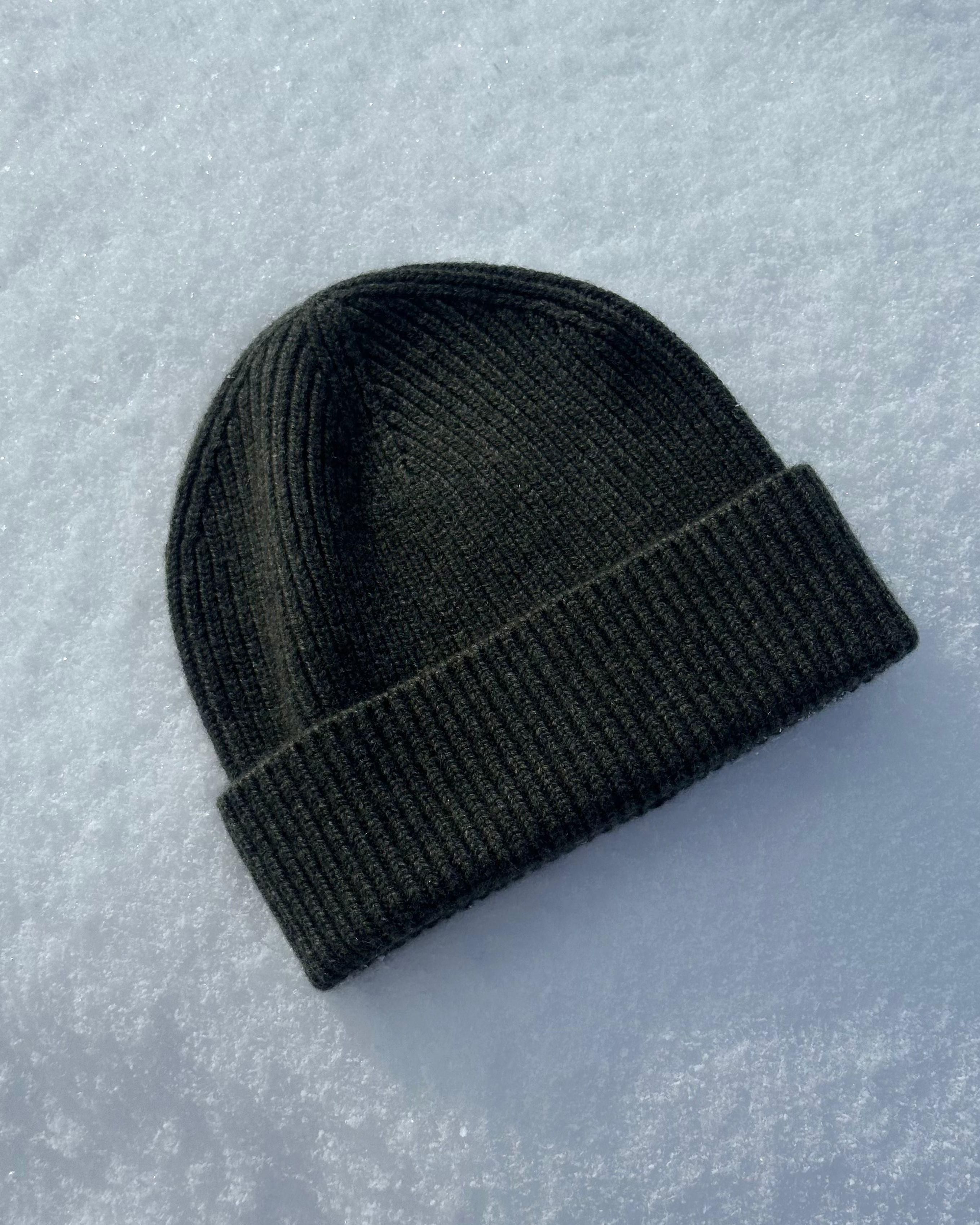 AMI cashmere hat - dark green