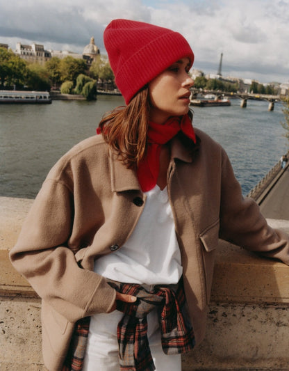AMI Mütze aus Kaschmir - rot - LOVEM - Cashmere > Beanie