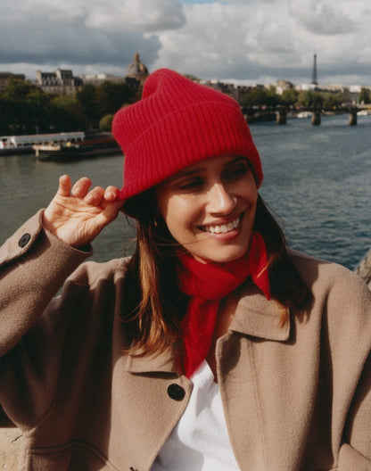 AMI Mütze aus Kaschmir - rot - LOVEM - Cashmere > Beanie