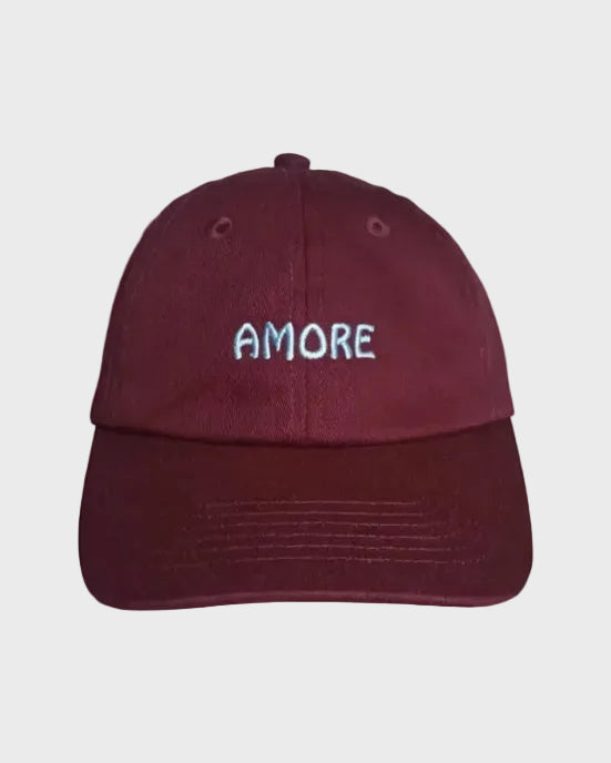 AMORE dunkelrotes Kids Cap - LOVEM - Kids Cap