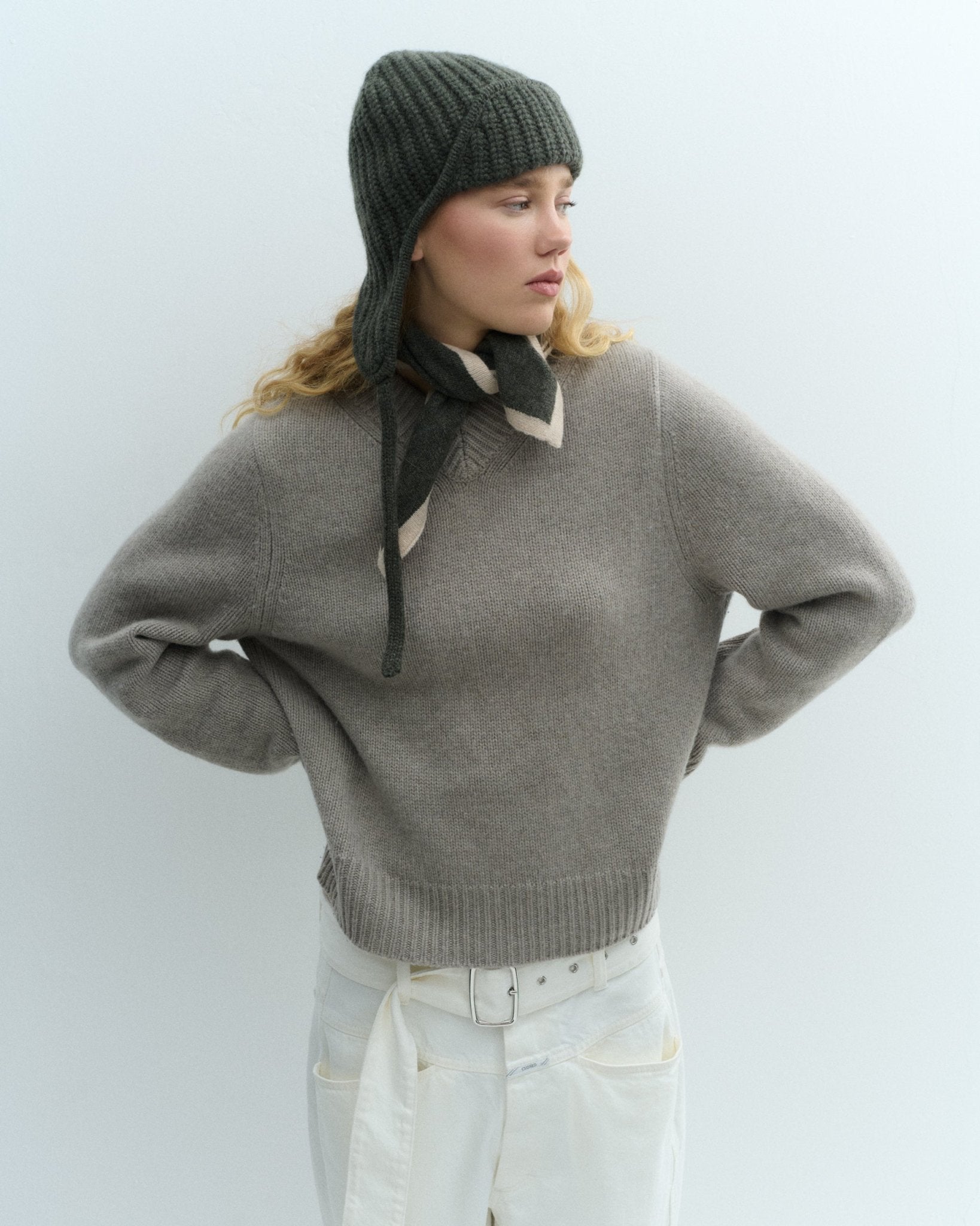 AVIATOR Mütze - dunkelgrün - LOVEM - mütze