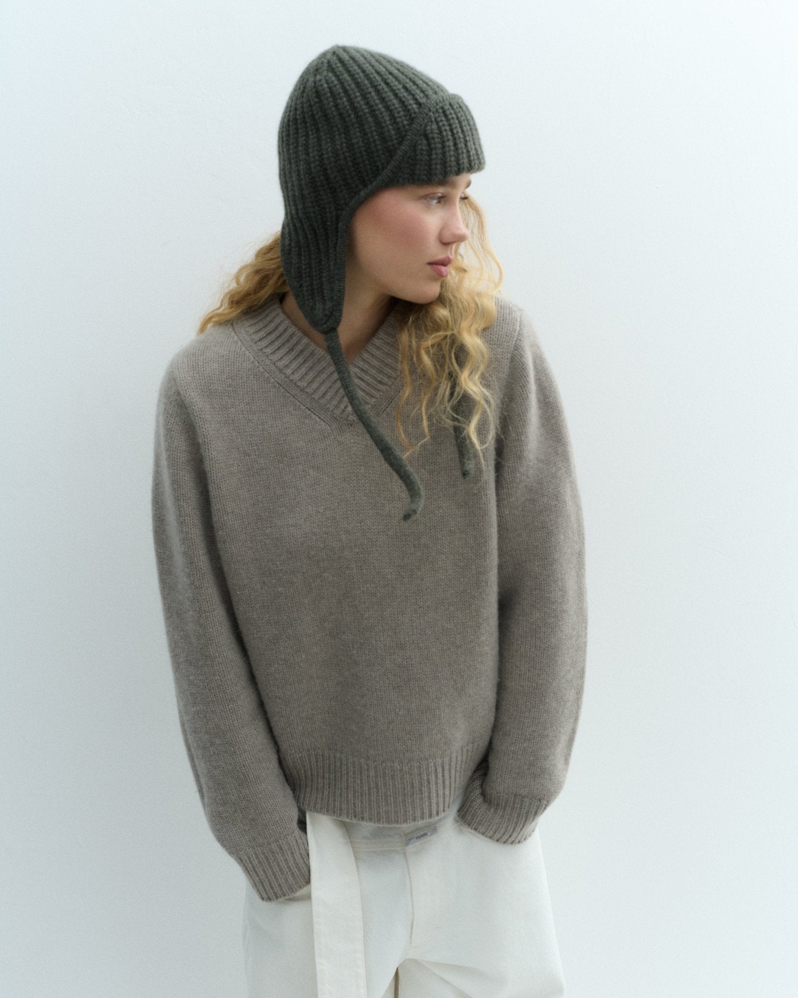 AVIATOR Mütze - dunkelgrün - LOVEM - mütze