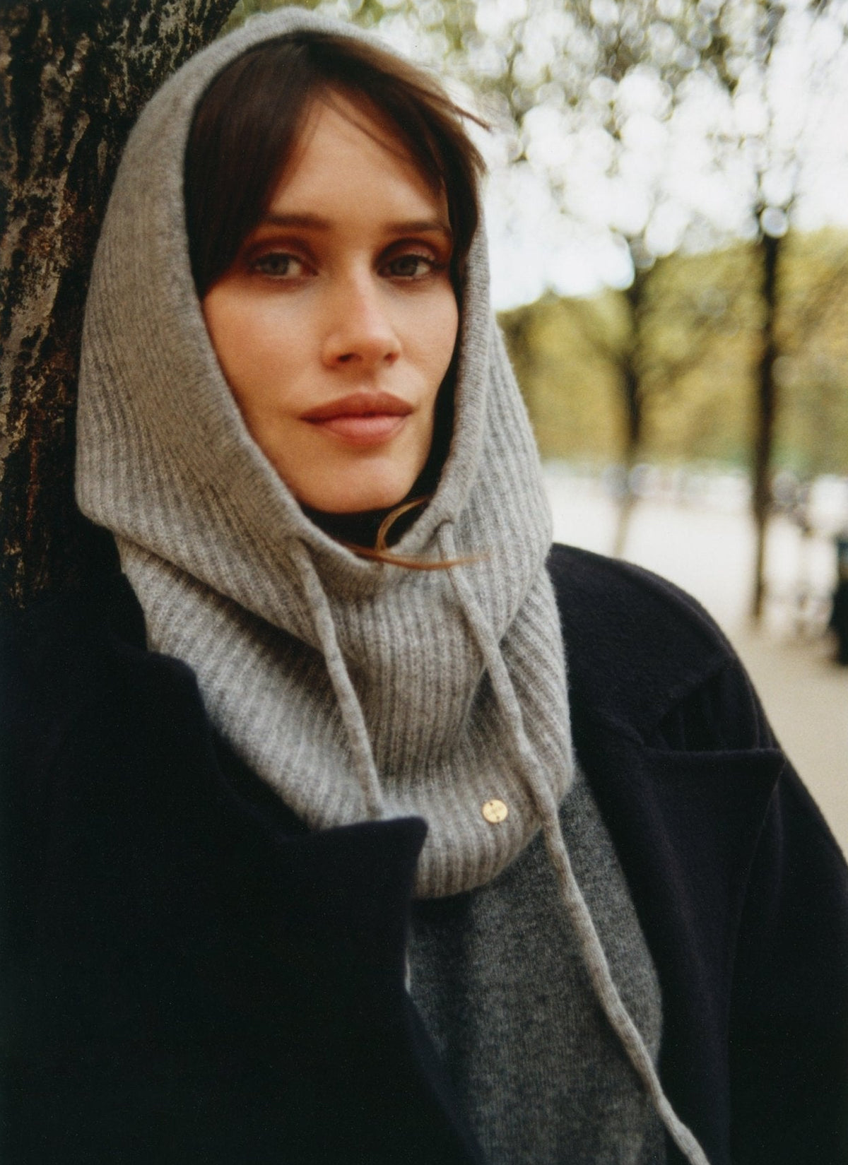 HOODED HAT - grau - LOVEM - Cashmere > Hooded Hat