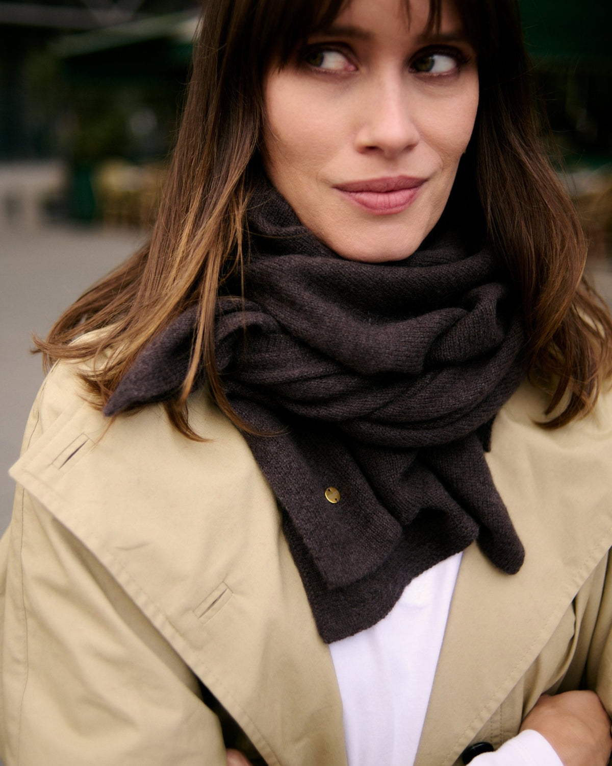 LOLA STOLA - braun - LOVEM - Cashmere > Stola