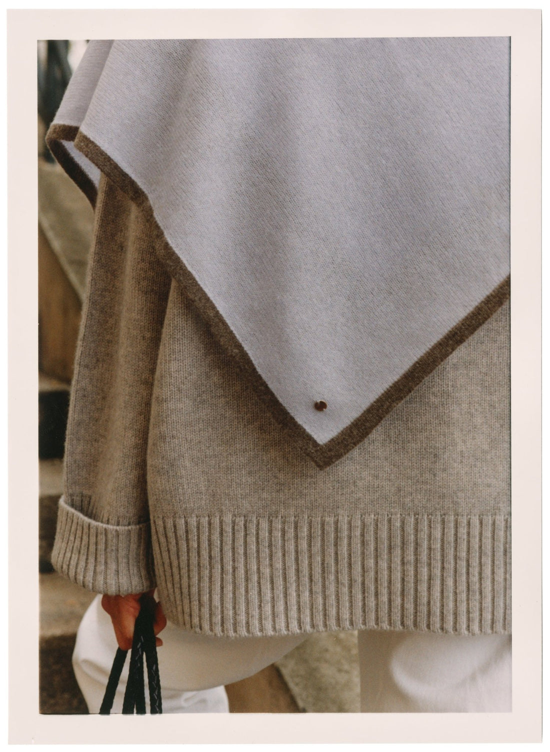 LOLA STOLA - hellblau / taupe - LOVEM - Cashmere > Stola