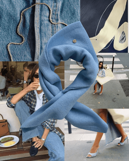 MINI SCARF - hellblau - LOVEM - Cashmere > Mini Scarf