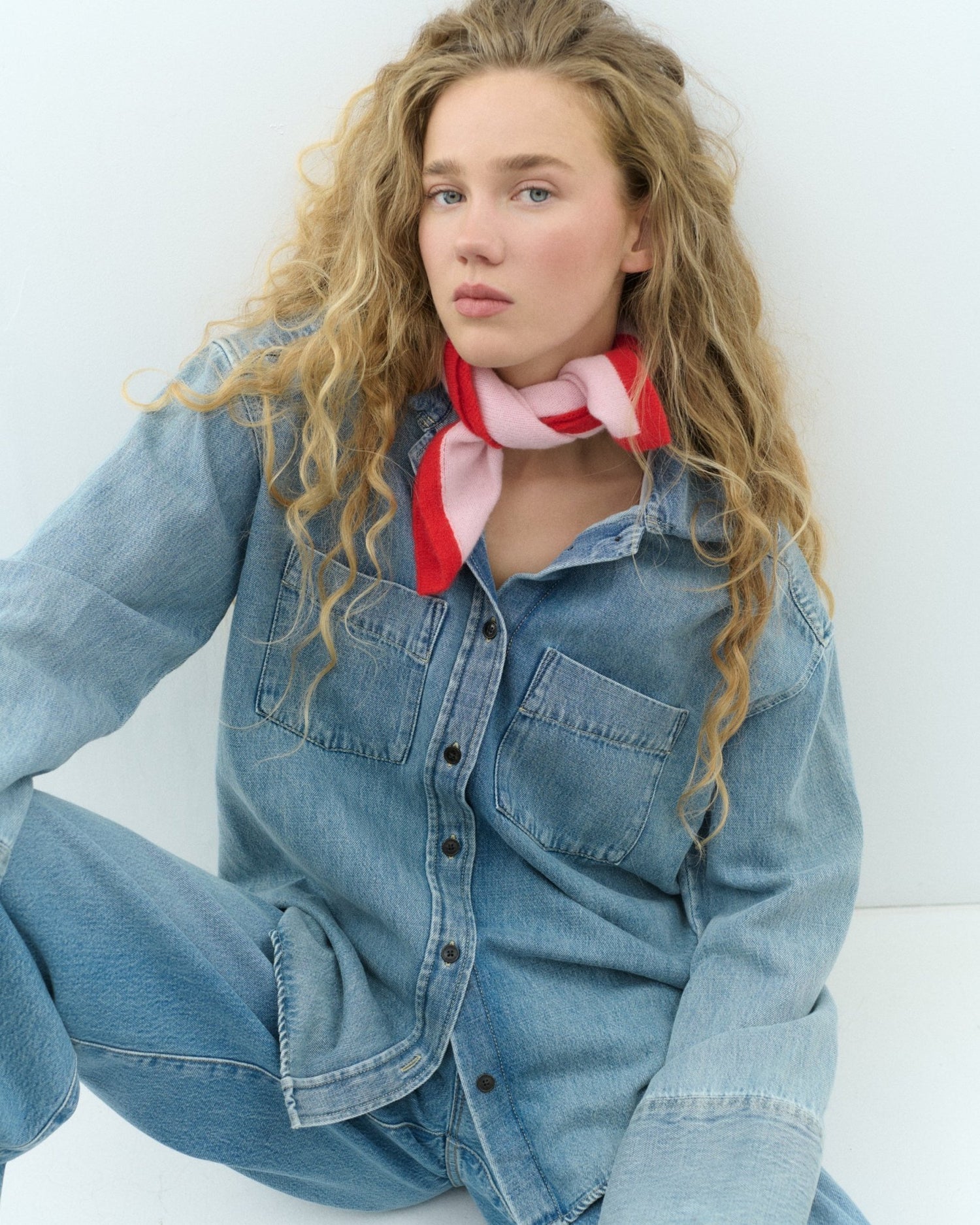 MINI SCARF - rosa / rot - LOVEM - mütze