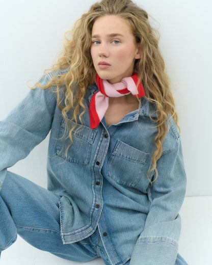 MINI SCARF - rosa / rot - LOVEM - mütze