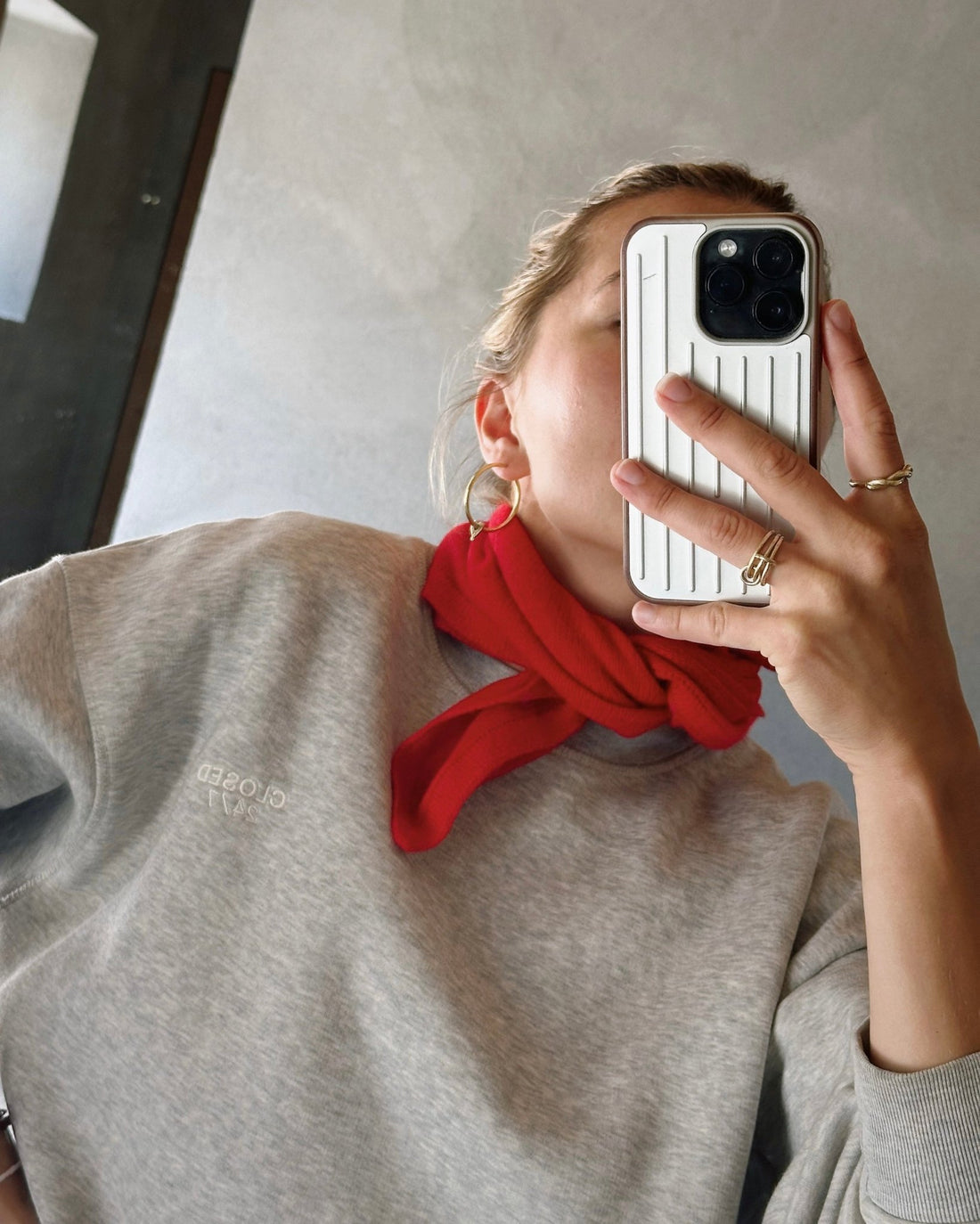 Mini Scarf - rot - LOVEM - mütze