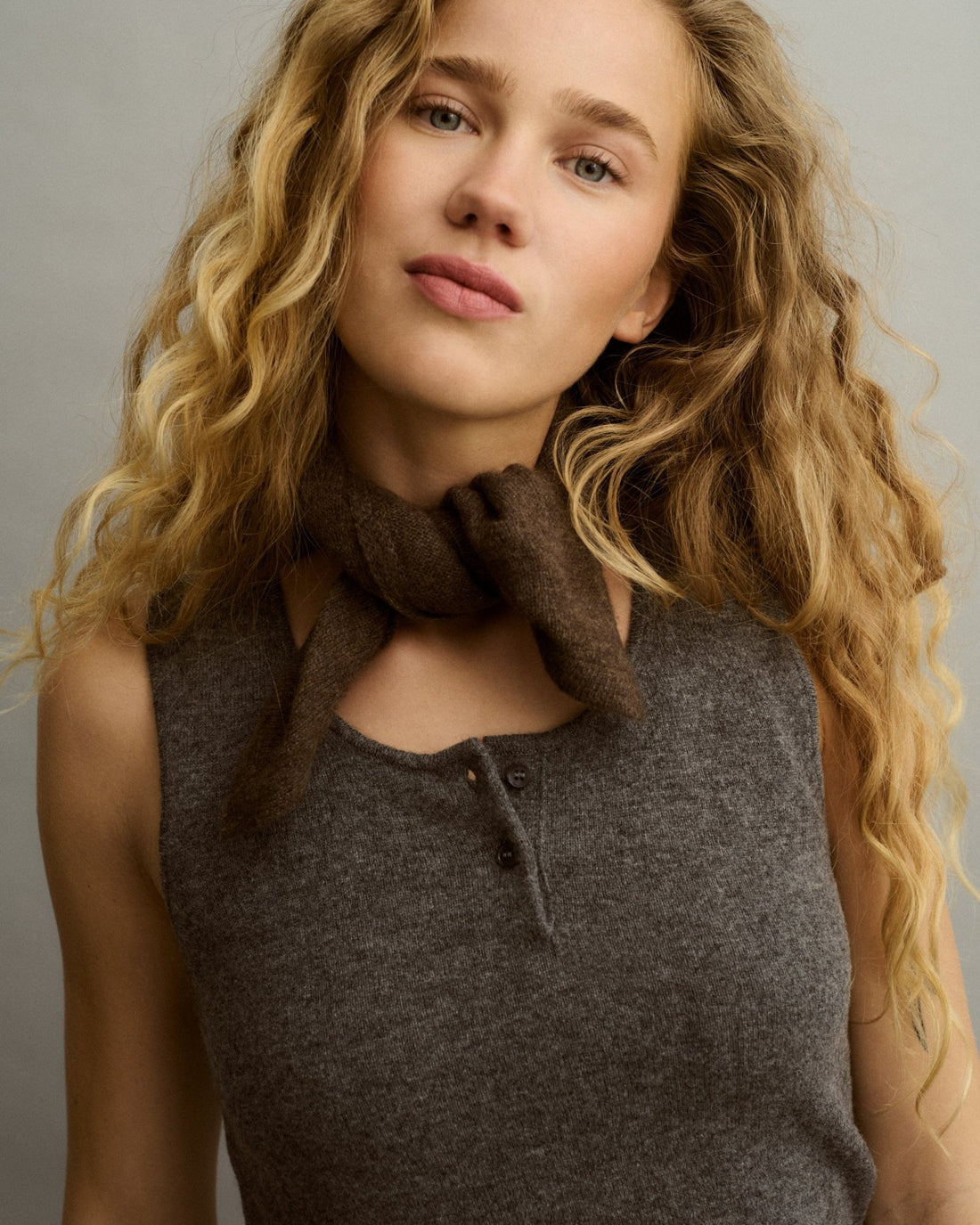 Mini Scarf - taupe - LOVEM - mütze