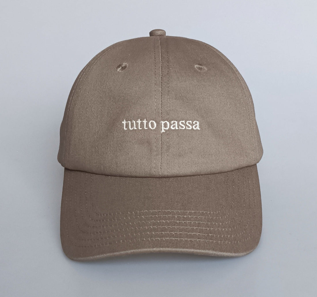 TUTTO PASSA taupe Cap - LOVEM - cap